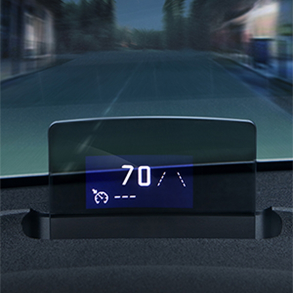 Head-up display som viser fart